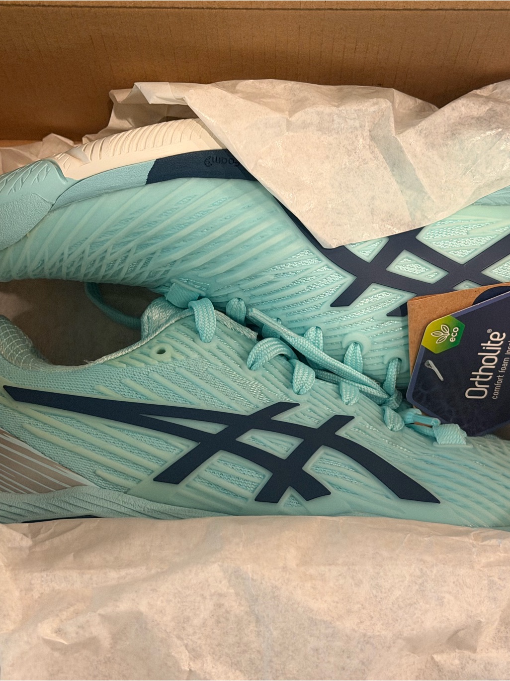 Asics Solution Speed Ff 2 Women’s Sz7.5 Tennis Shoes Clear Blue/Light Indigo Nib